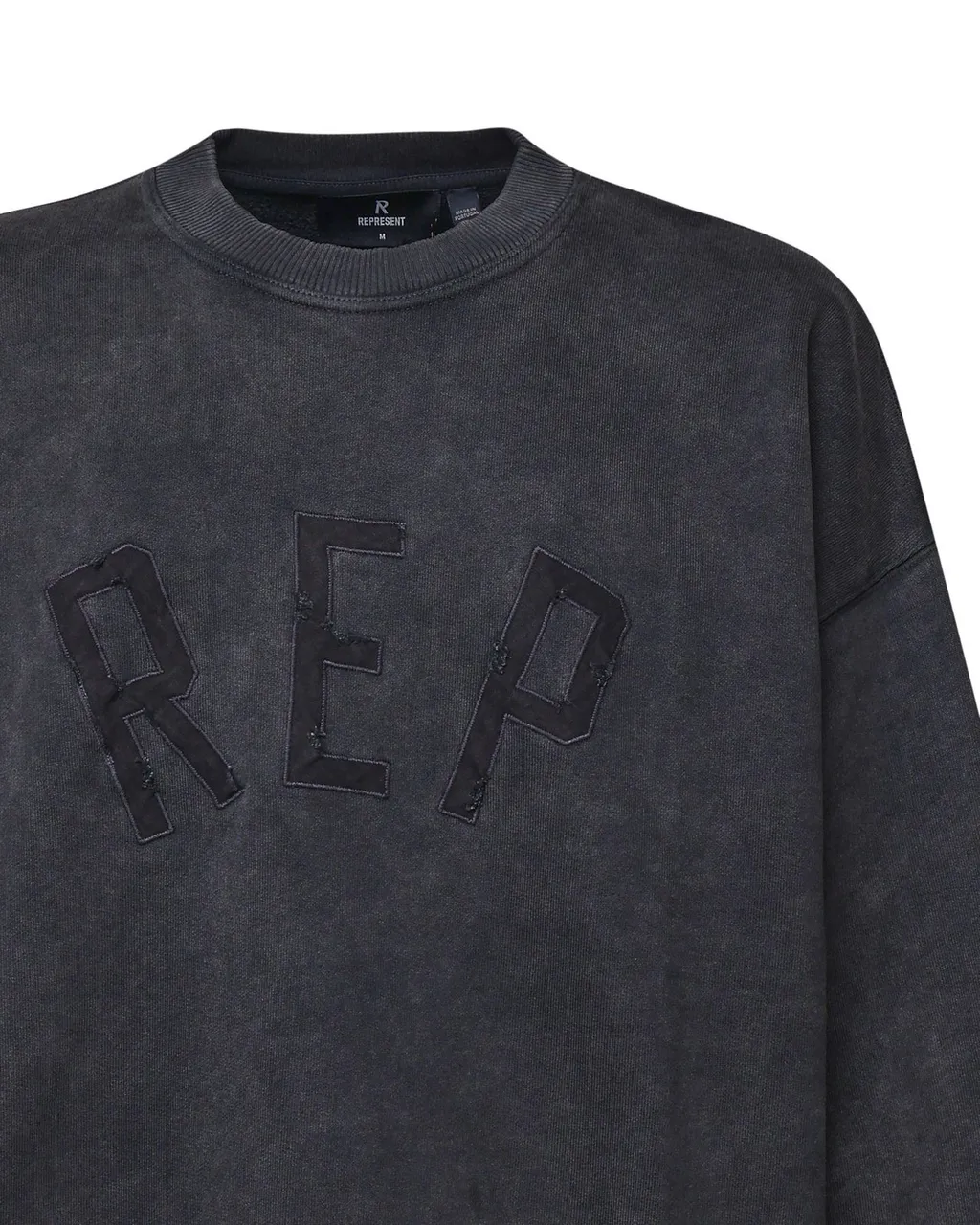 Represent Rep Applique Crewneck Sweatshirt