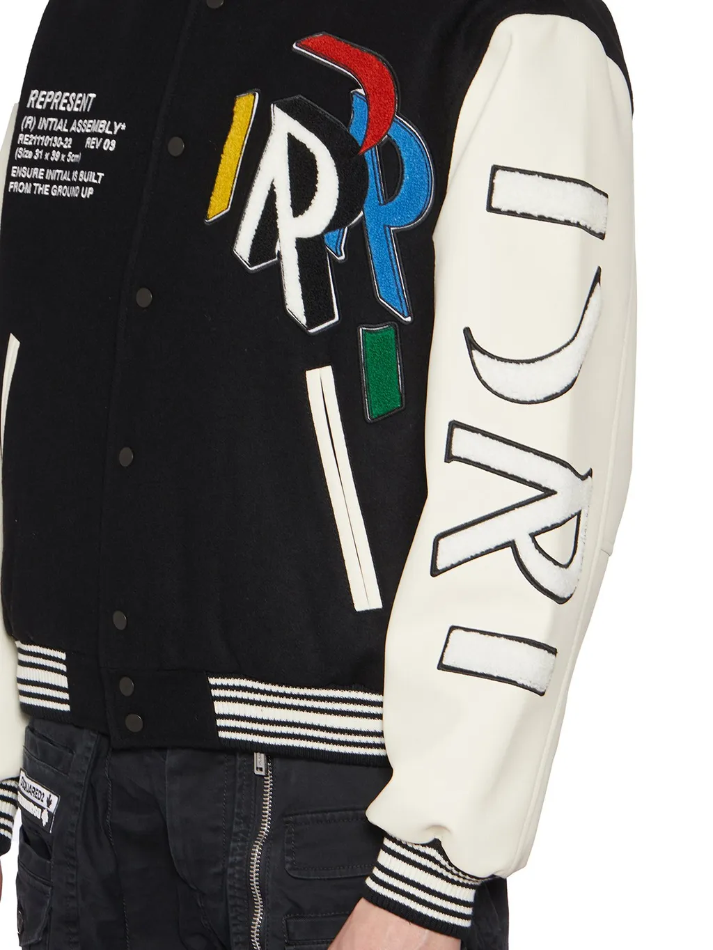 Represent Initial Padded Bomber Jacket