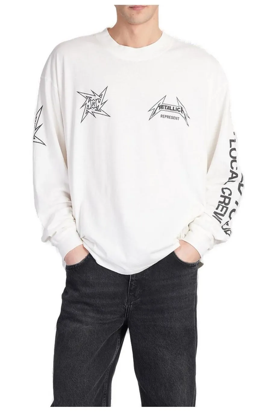 Represent X Metallica Local Crew Long Sleeve T-Shirt