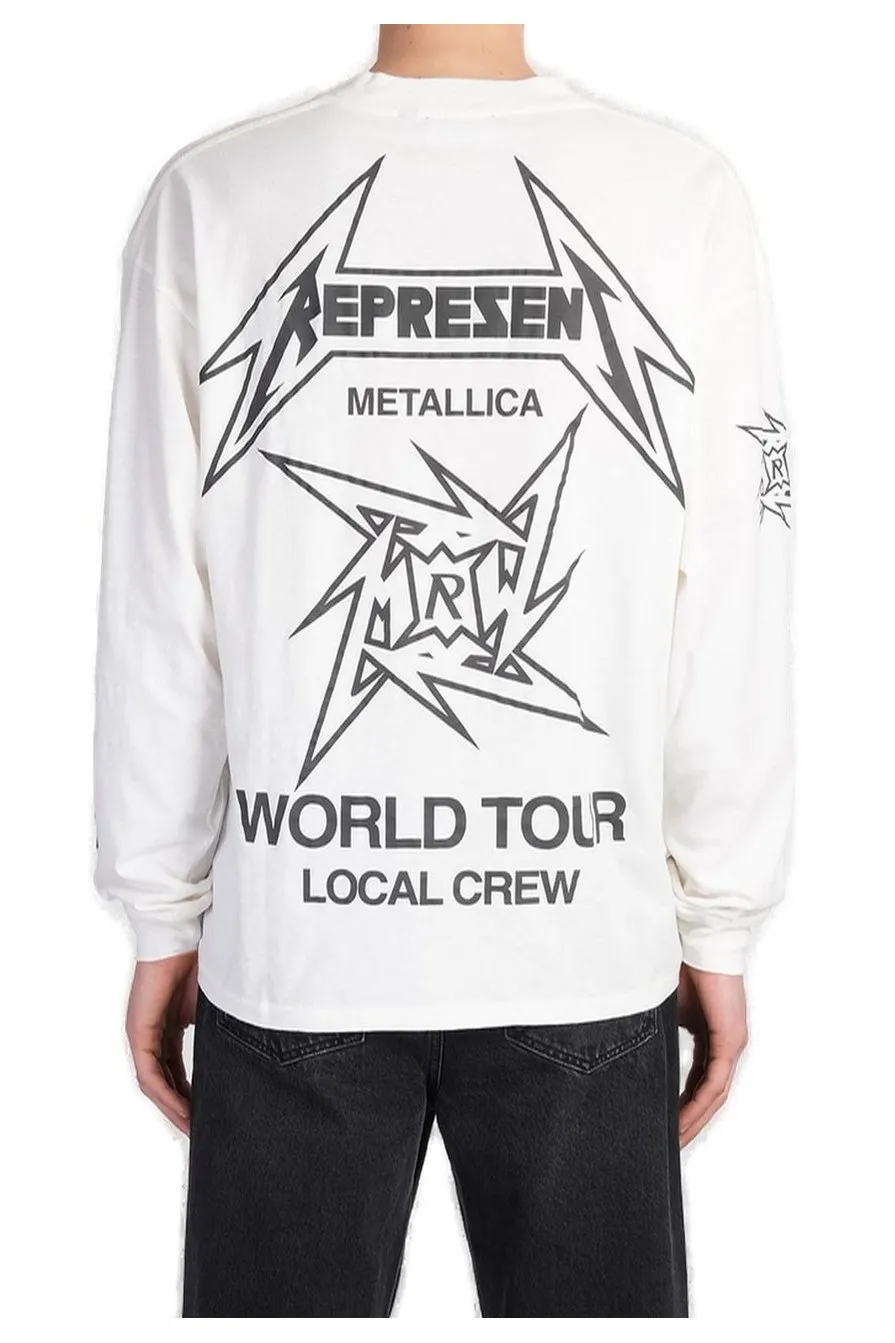 Represent X Metallica Local Crew Long Sleeve T-Shirt