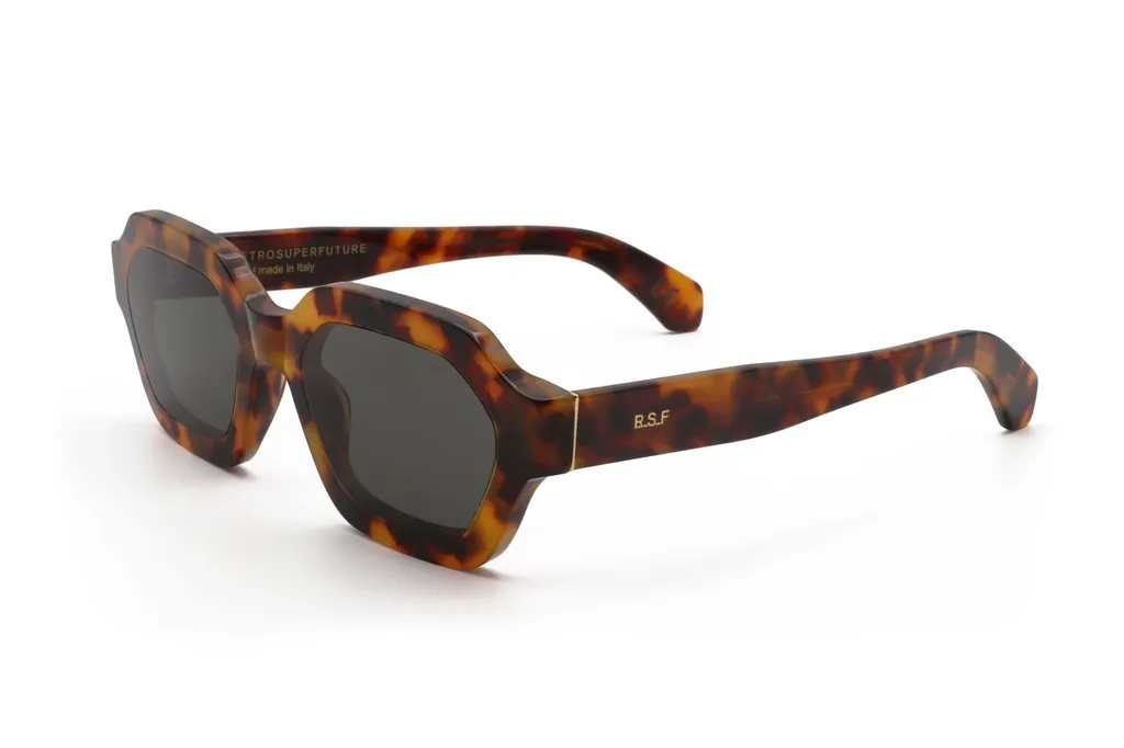 Retrosuperfuture Pooch Hexagonal Frame Sunglasses