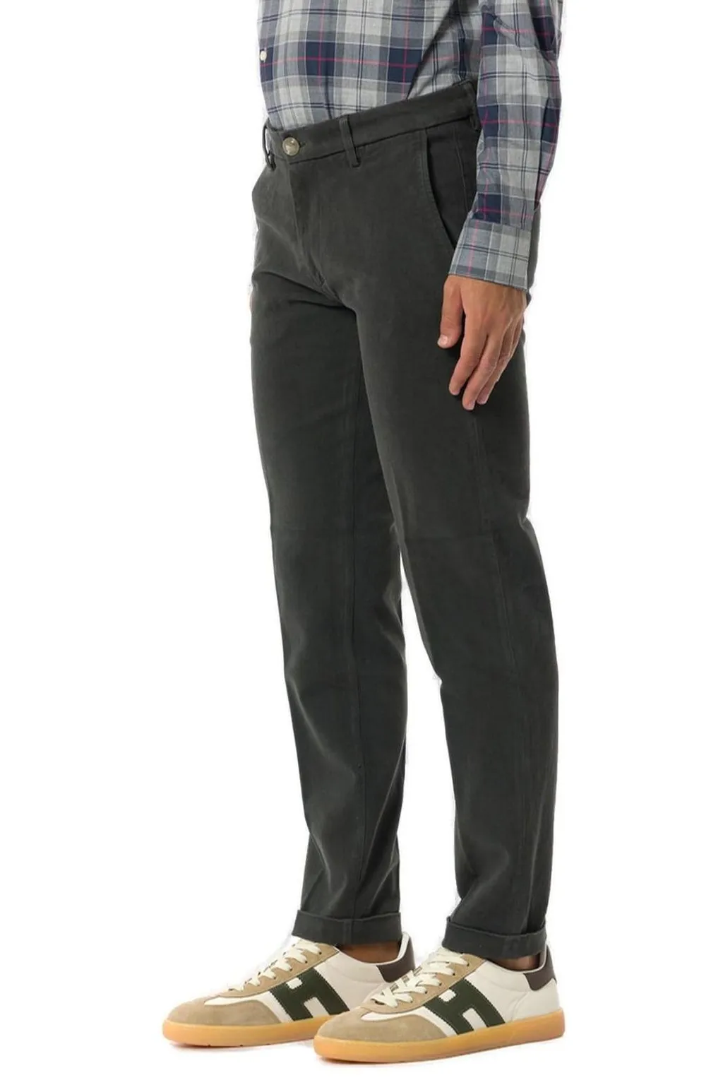 Re-Hash Logo Patch Straight Leg Pants