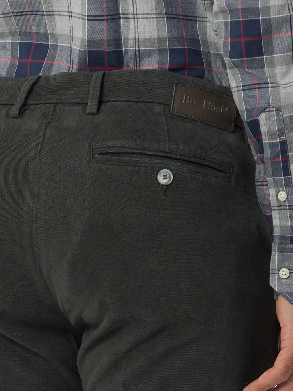 Re-Hash Logo Patch Straight Leg Pants