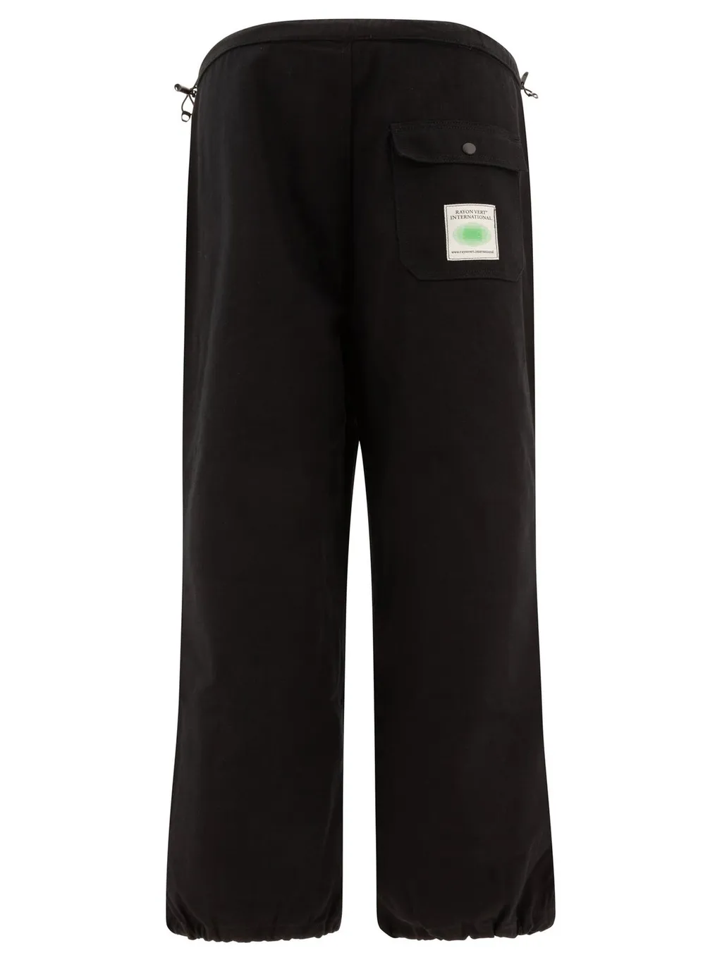 Rayon Vert Drawstring Wide Leg Pants