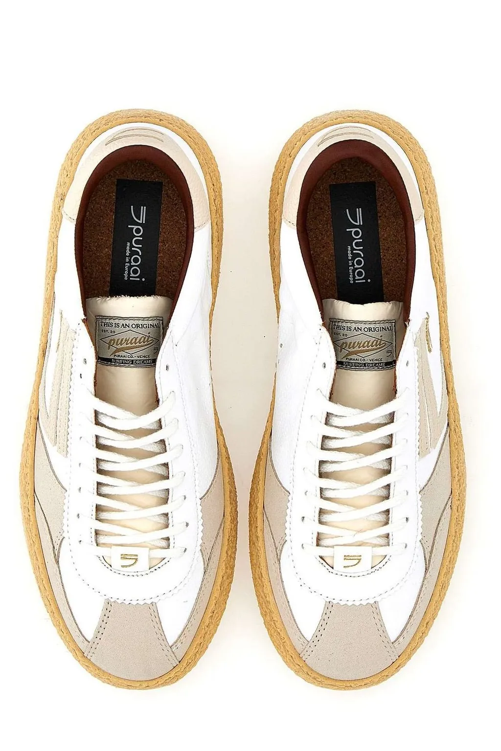 Puraai Vintage Lace-Up Sneakers