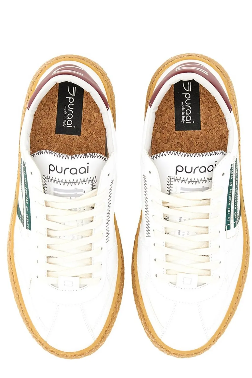 Puraai Graphic Printed Lace-Up Sneakers