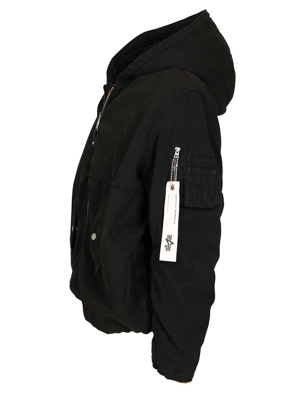 Purple Reversible Hooded Bomber Jacket