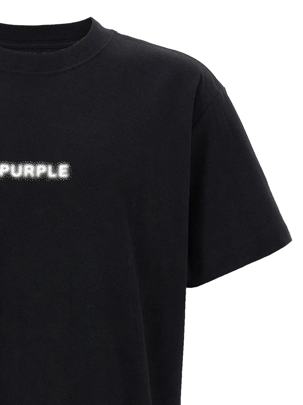 Purple Pixelated Jersey T-Shirt
