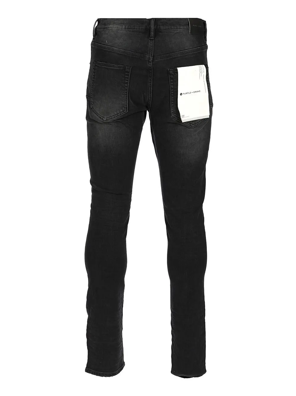 Purple Distressed Slim Fit Jeans