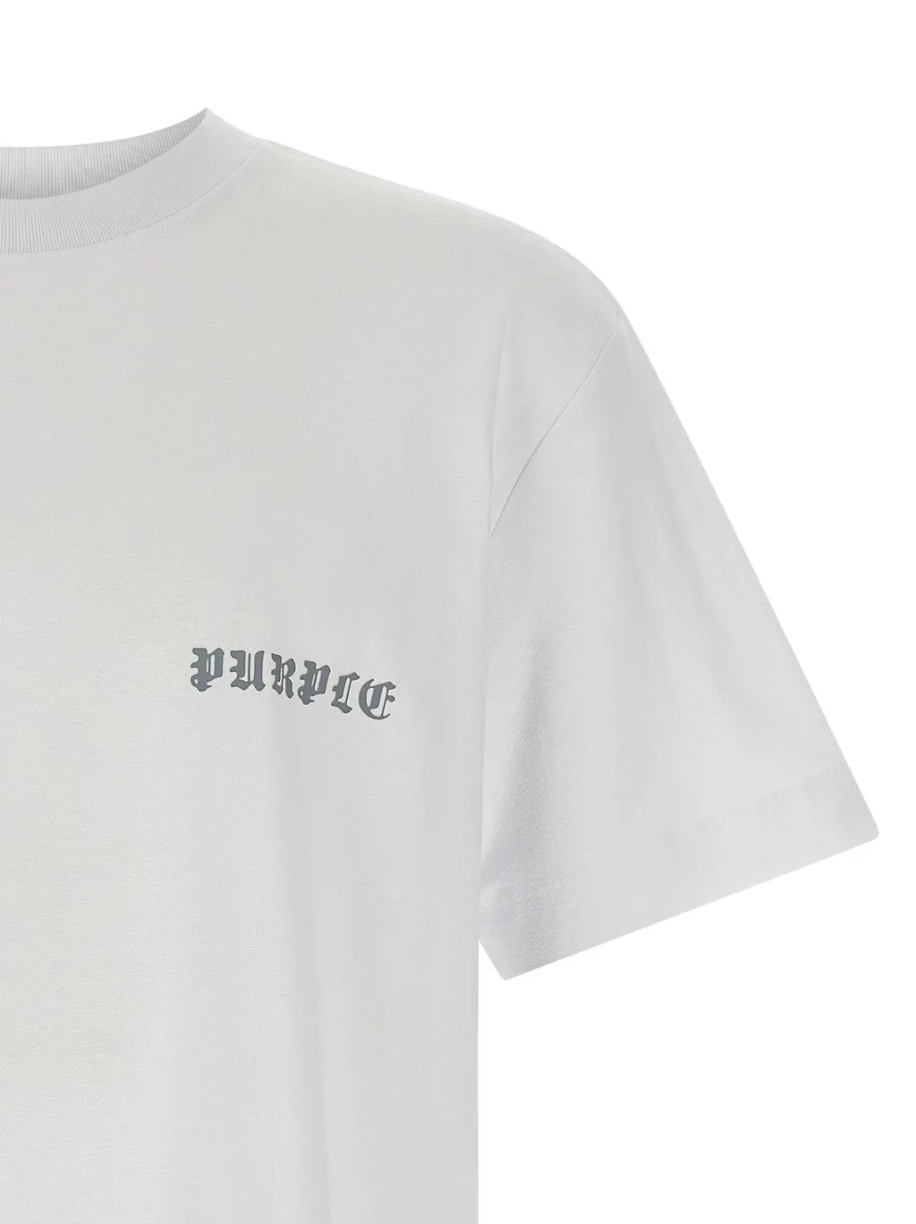 Purple Textured Print T-Shirt