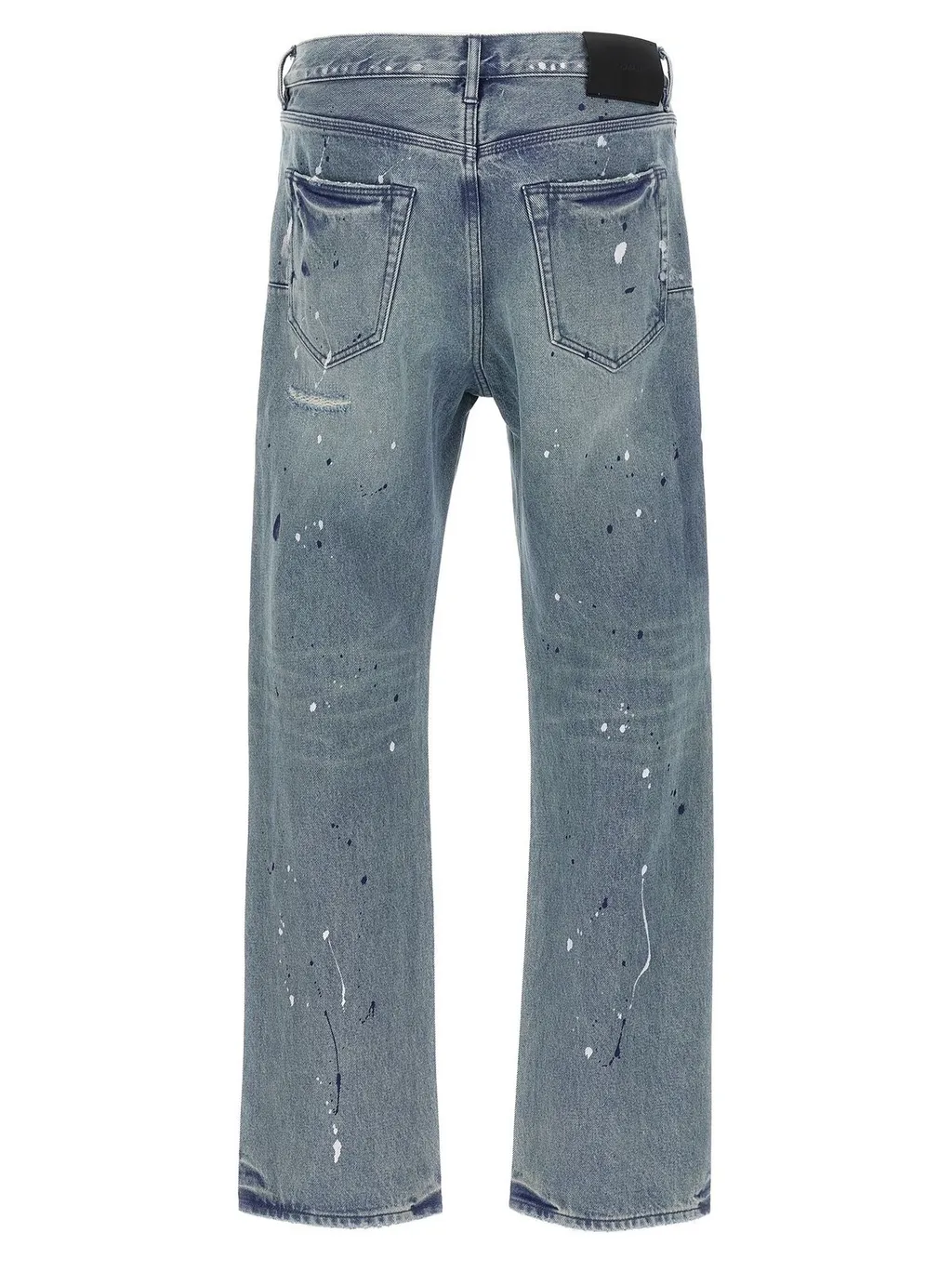 Purple Patch Repairs Straight-Leg Jeans