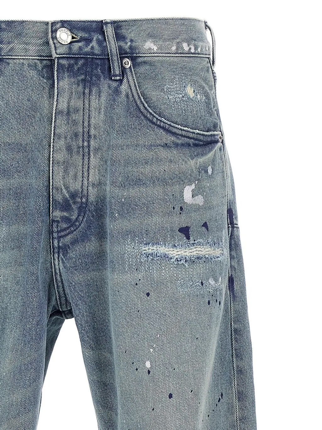 Purple Patch Repairs Straight-Leg Jeans