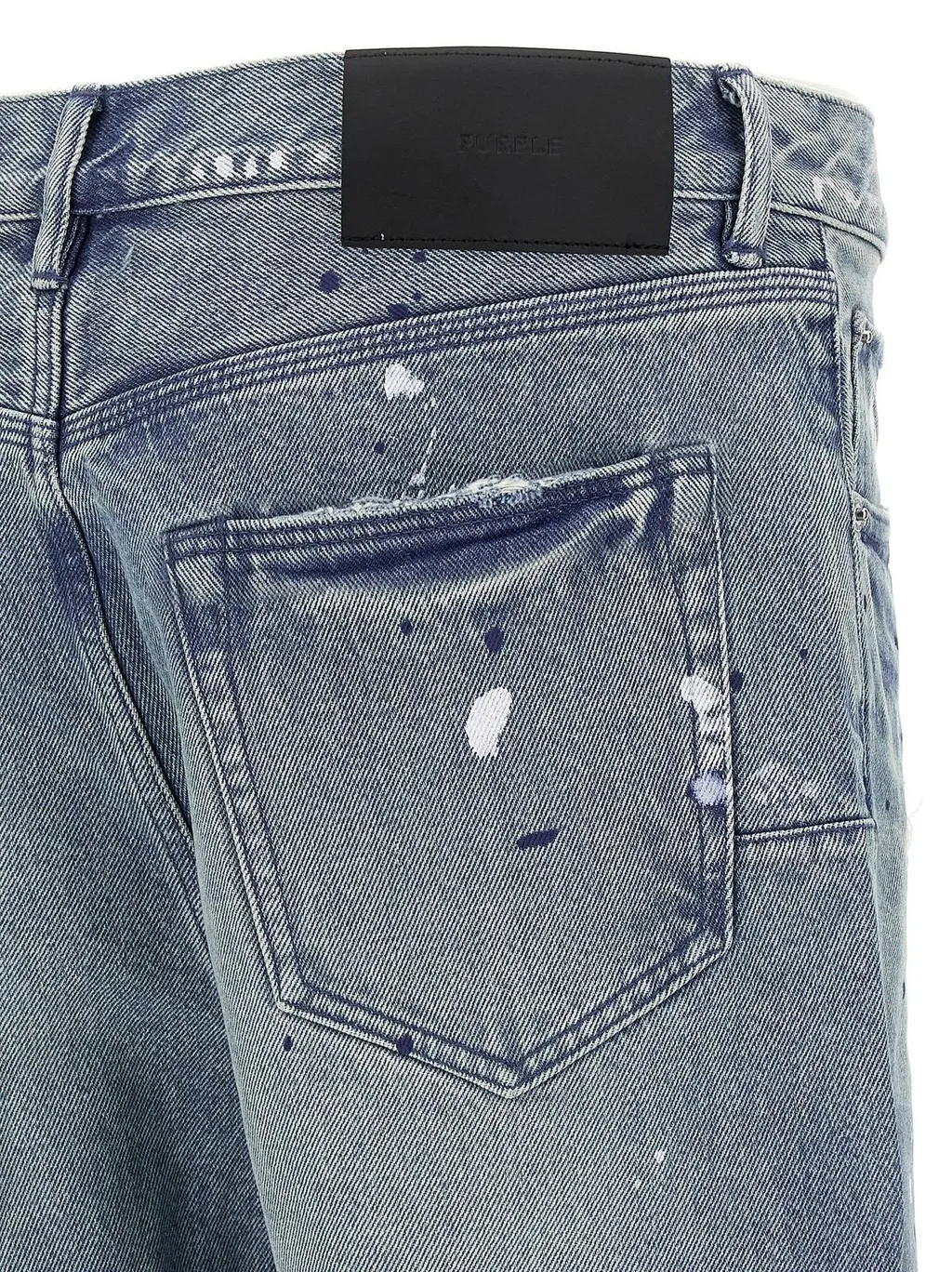 Purple Patch Repairs Straight-Leg Jeans