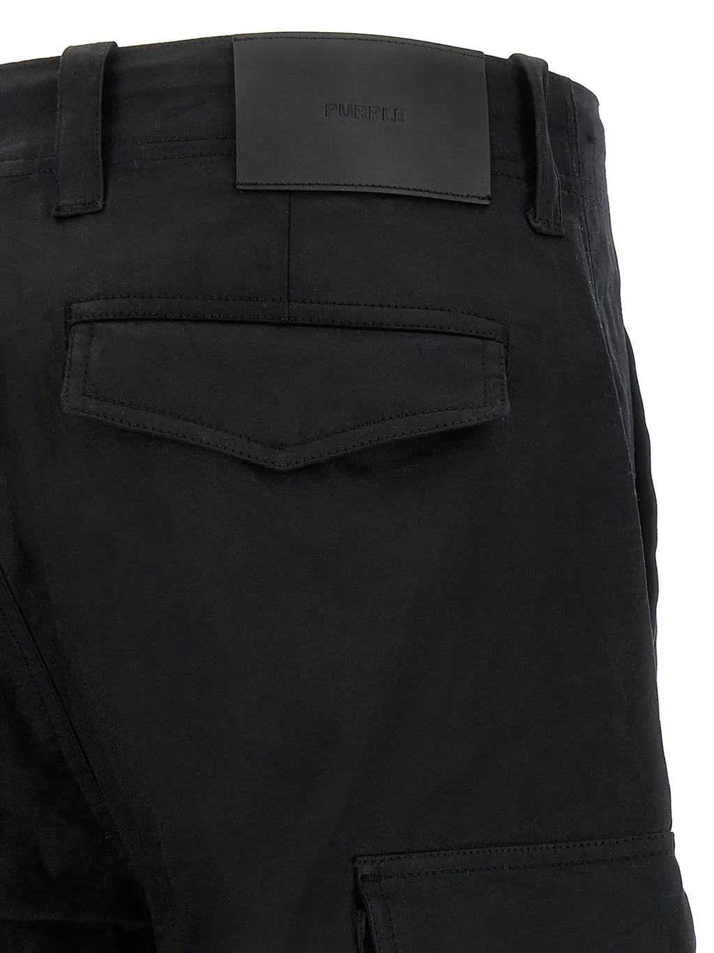 Purple Tailored Cargo Pants