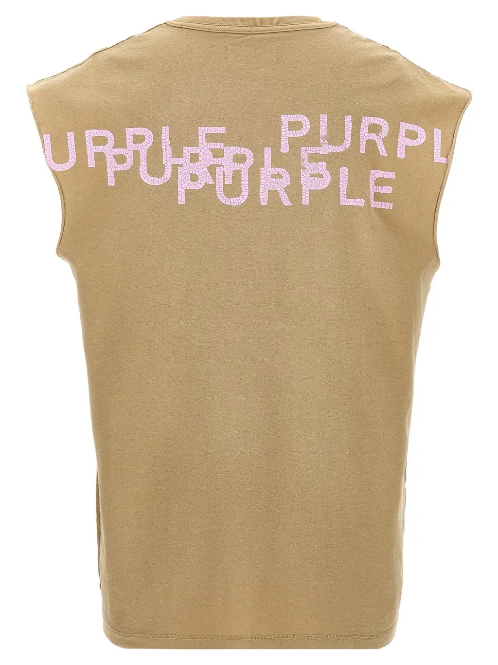 Purple Textured Crewneck T-Shirt