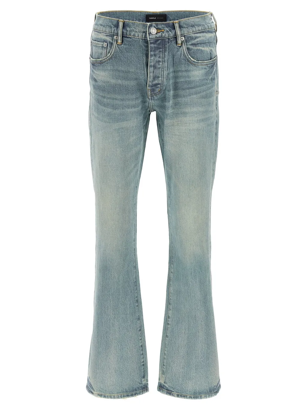 Purple Pinner Coated Vintage Denim Jeans