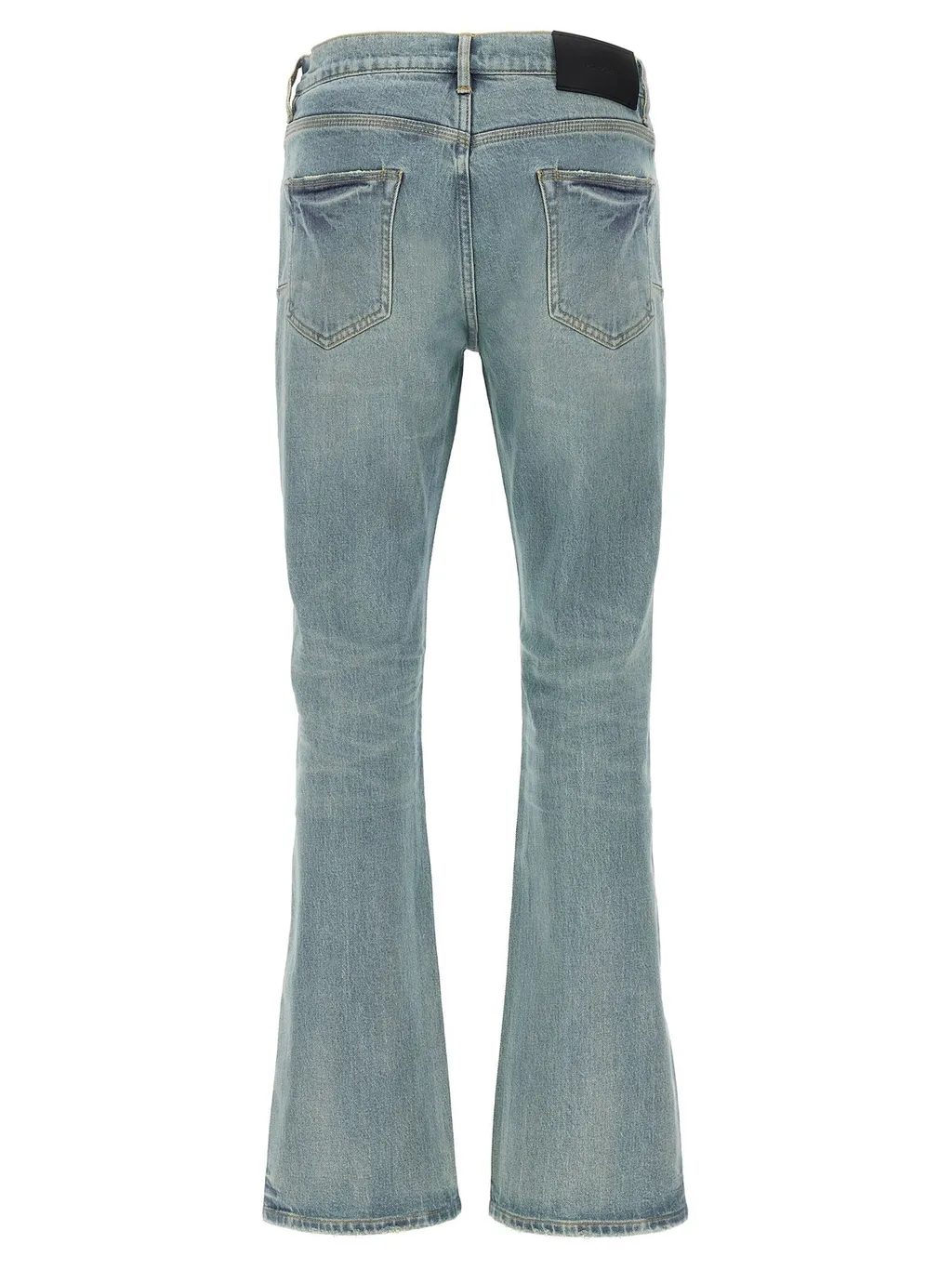 Purple Pinner Coated Vintage Denim Jeans