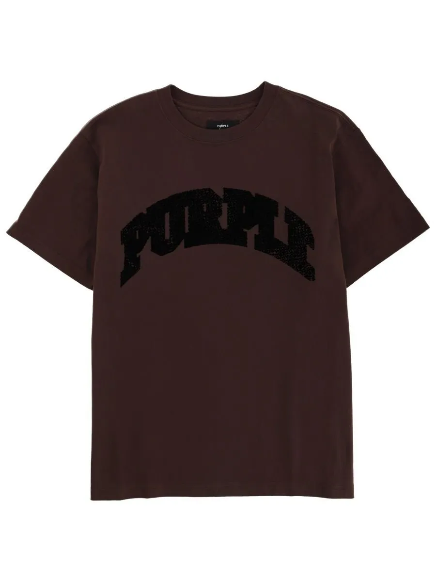 Purple Brand Logo Embellished T-Shirt