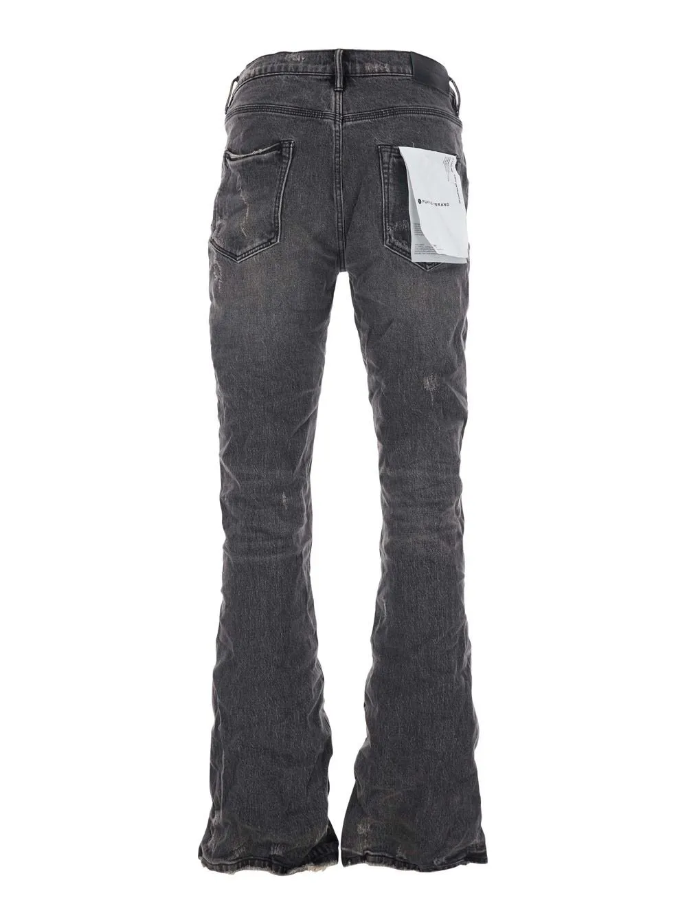 Purple Brand Crinkled Flared Jeans