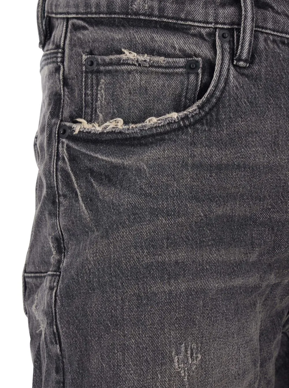 Purple Brand Crinkled Flared Jeans