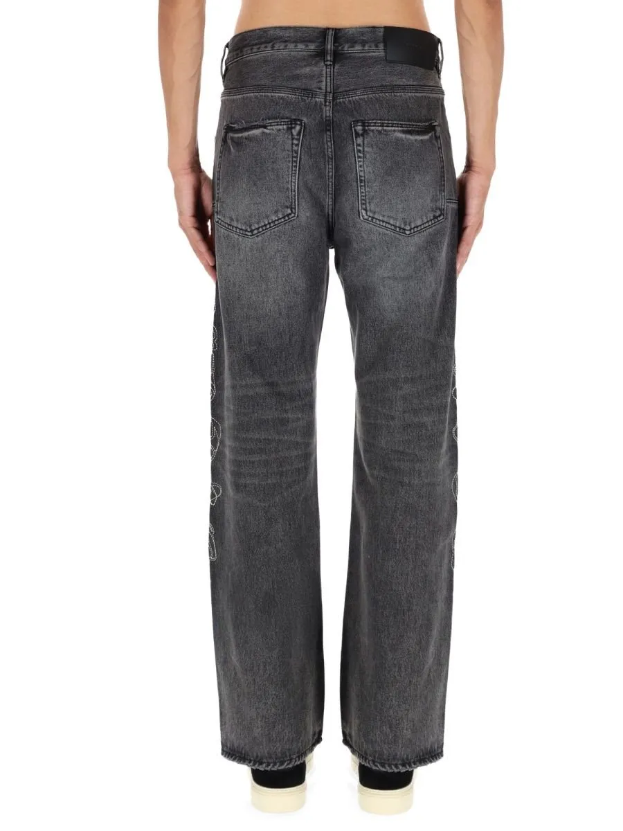 Purple Brand Gothic Wordmark Jeans