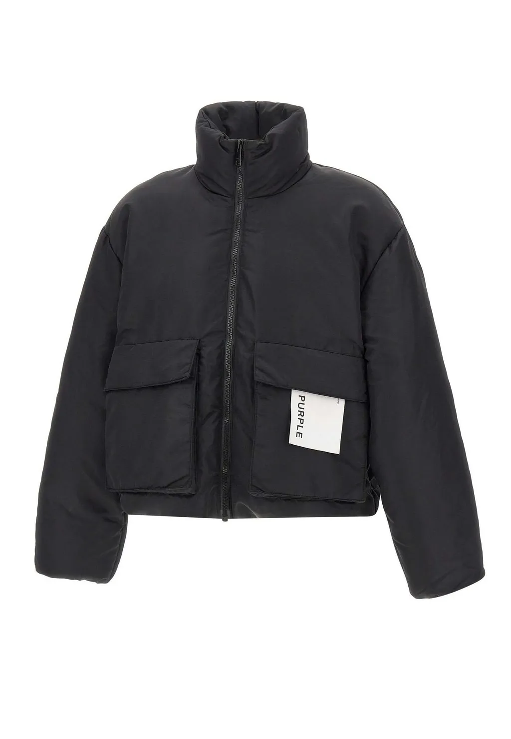 Purple Brand Oversized Twill Puffer Coat