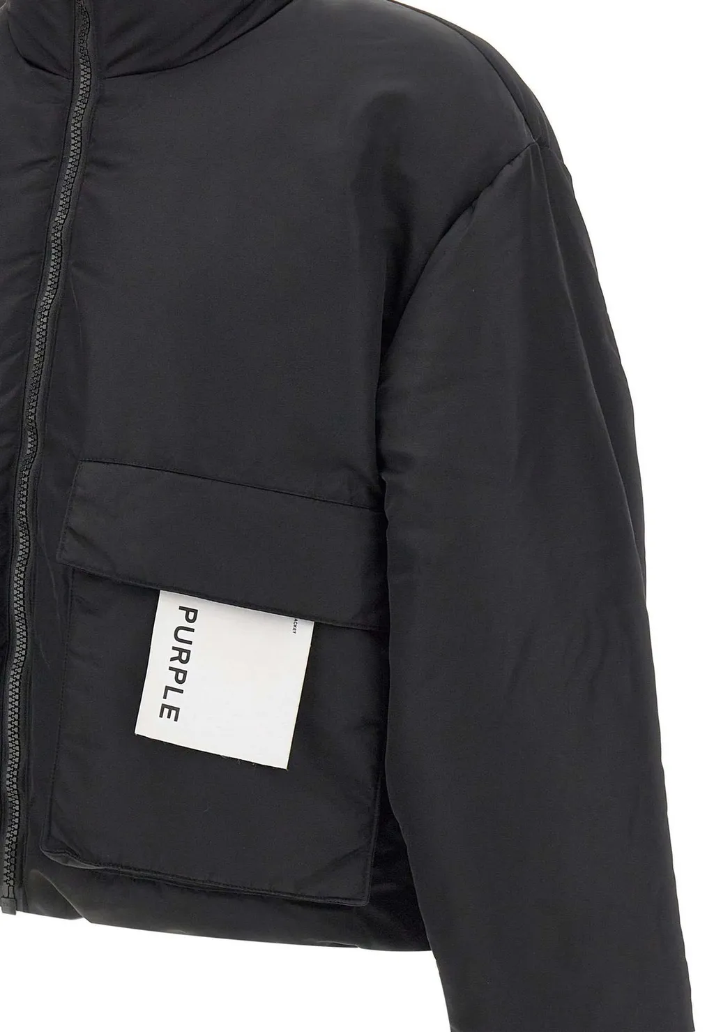 Purple Brand Oversized Twill Puffer Coat