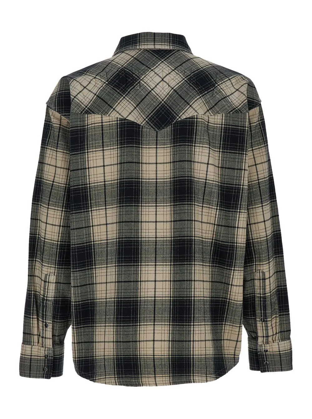 Purple Brand Check Motif Shirt With Patch Pocket