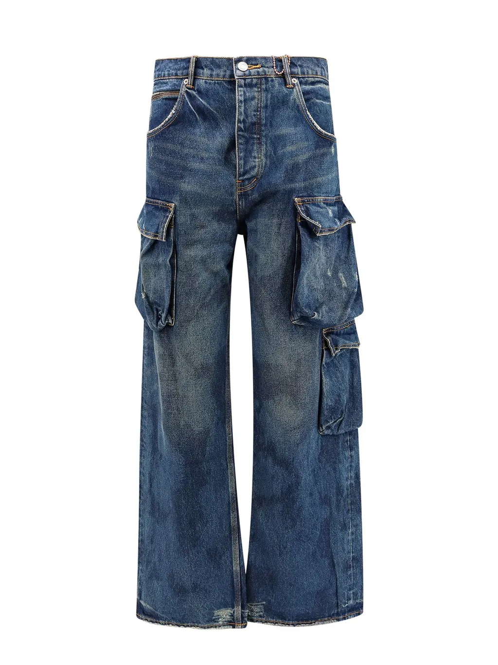 Purple Brand P018 Distressed Wide-Leg Jeans
