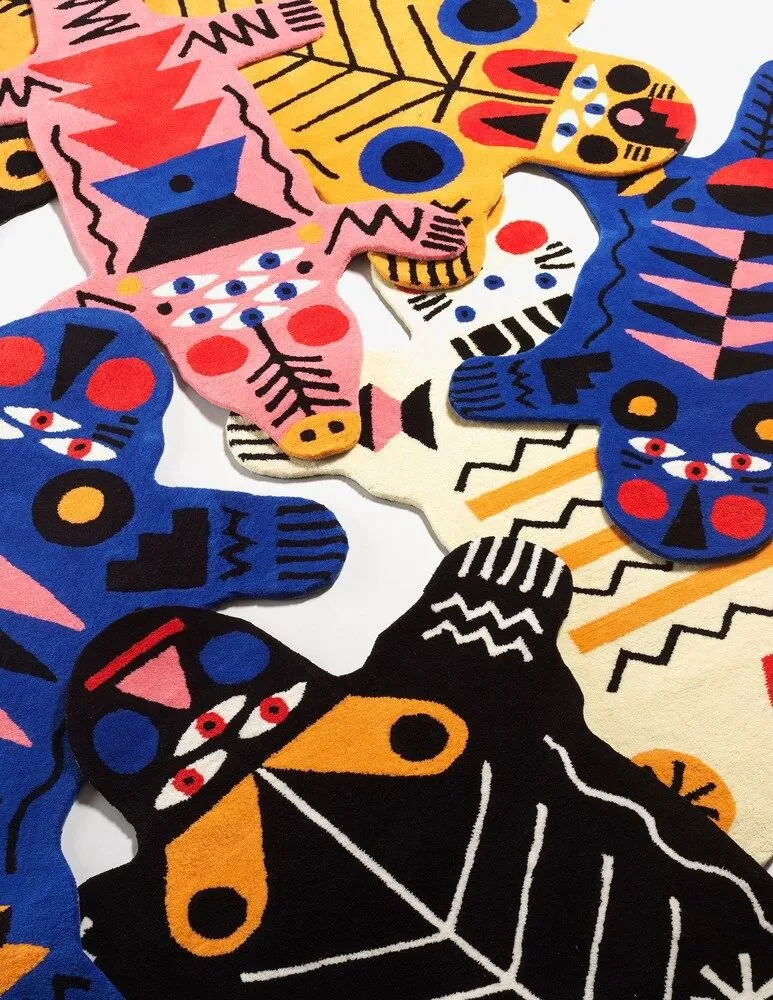 Qeeboo Oggian Panther Medium Carpet