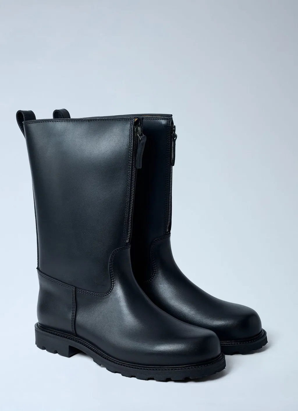 Rier Front-Zip Mid-Calf Boots