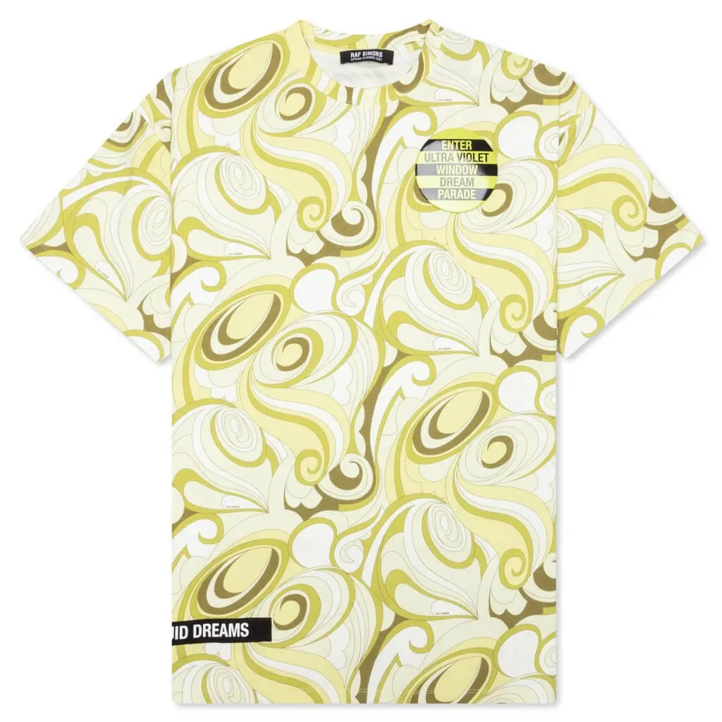 Raf Simons Abstract Patterned Short Sleeve Shirt