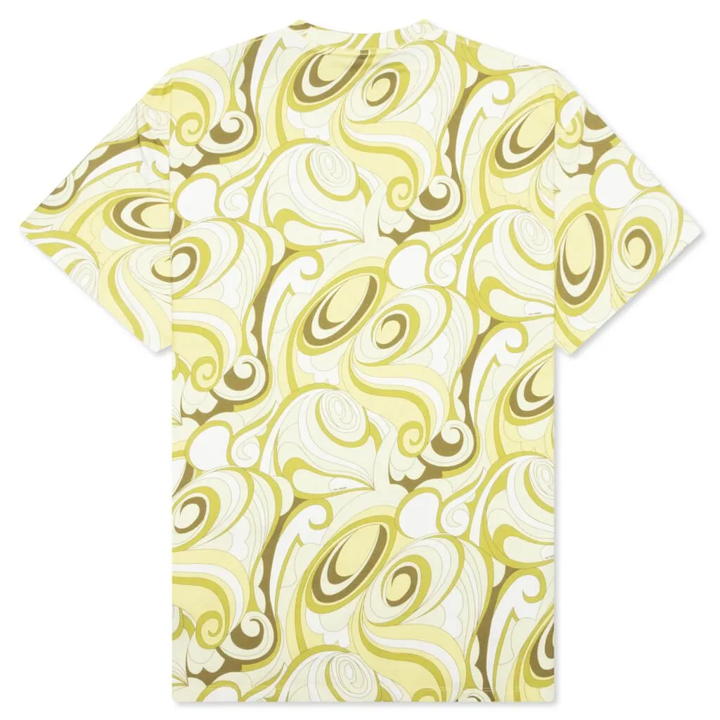 Raf Simons Abstract Patterned Short Sleeve Shirt