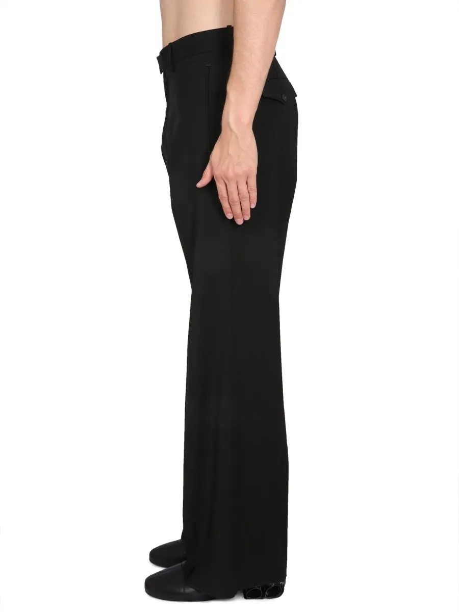 Raf Simons Logo Patch Straight-Leg Trousers