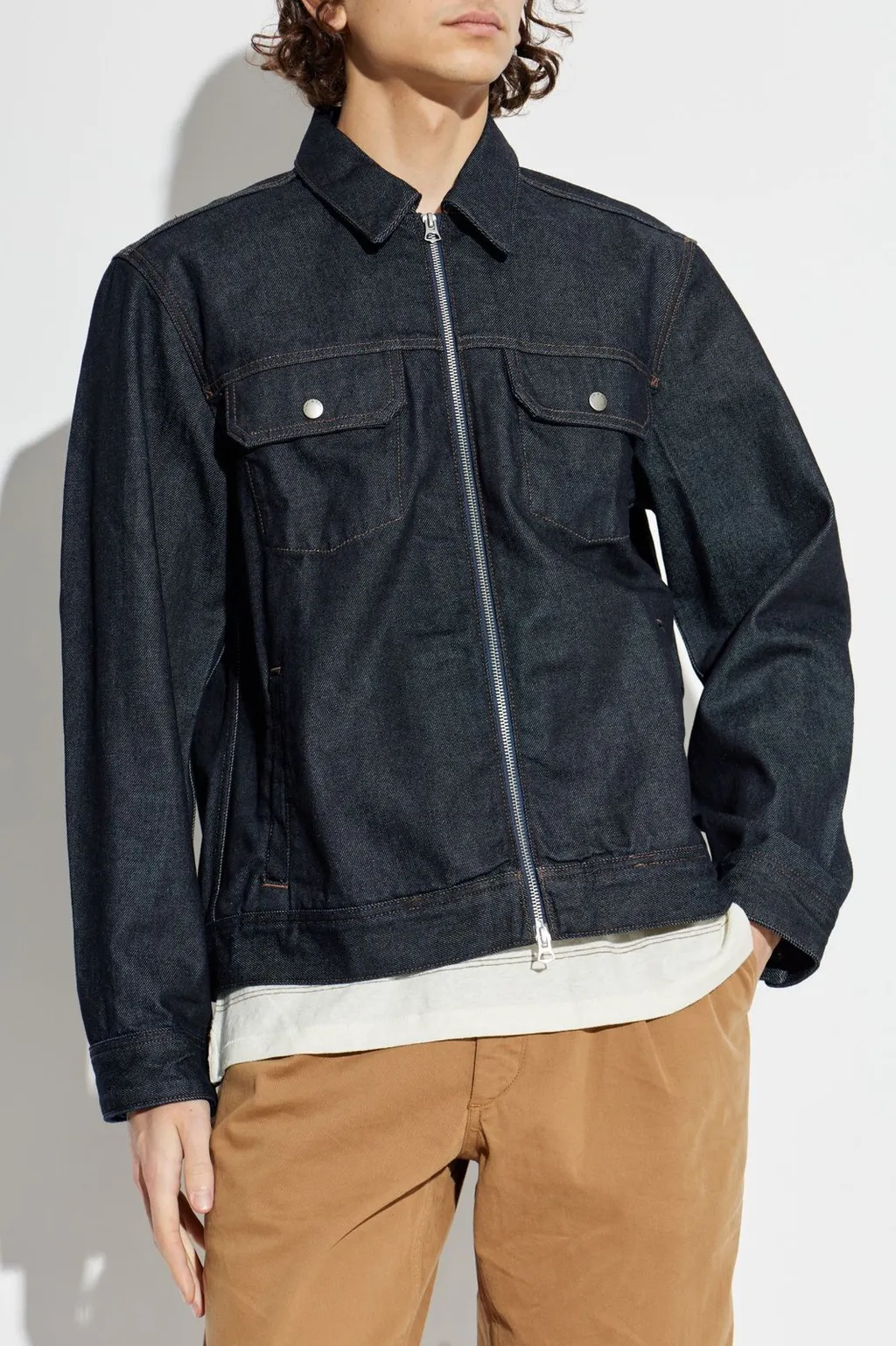 Rag & Bone Zip-Up Denim Jacket