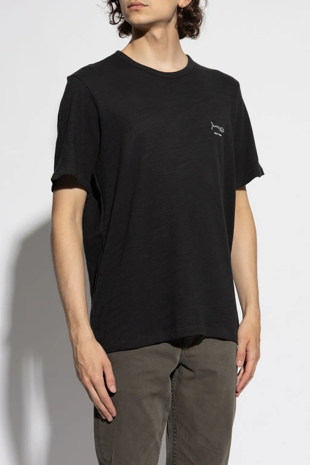 Rag & Bone Logo Embroidered Crewneck T-Shirt