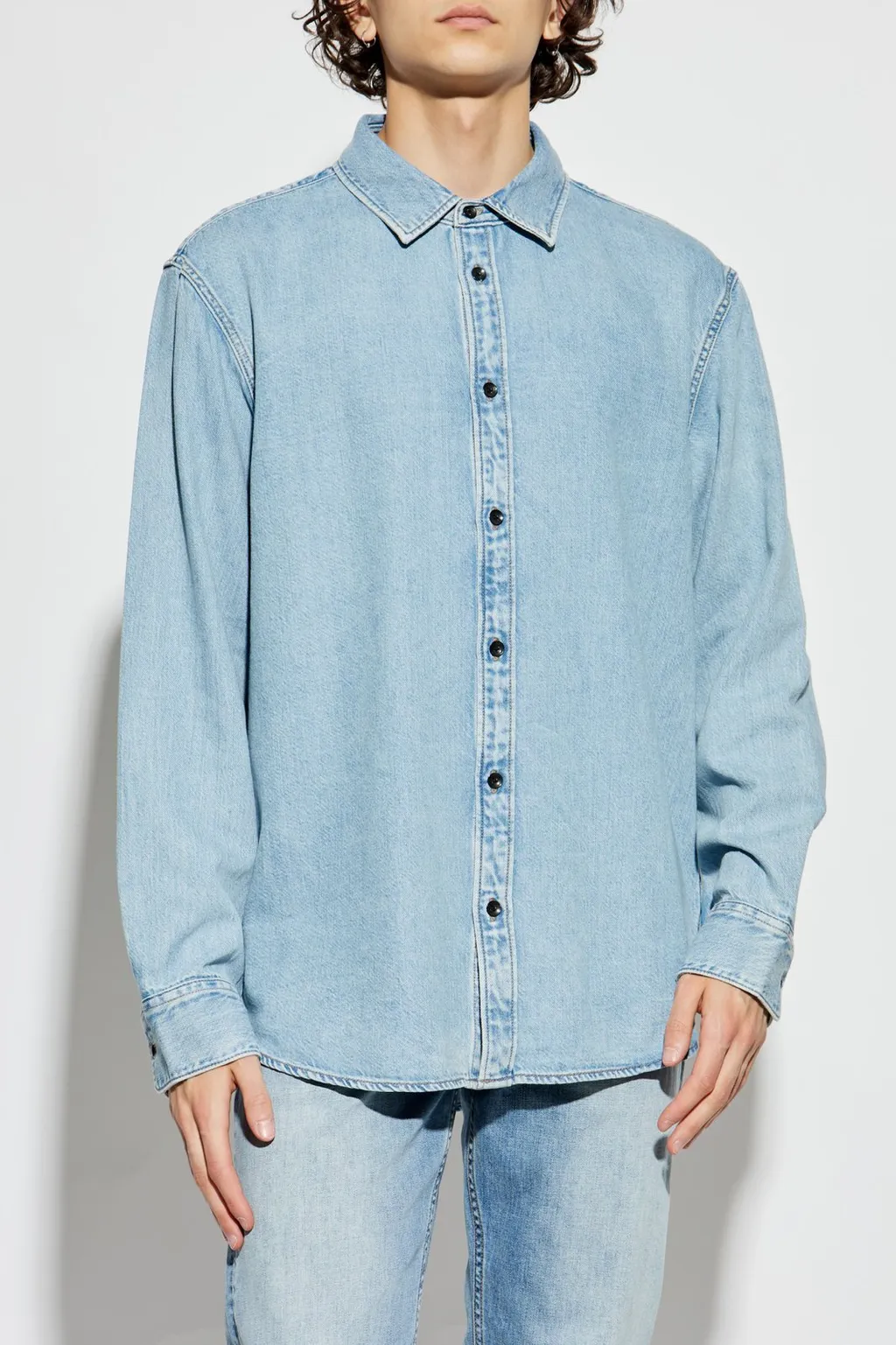 Rag & Bone Long-Sleeved Denim Shirt