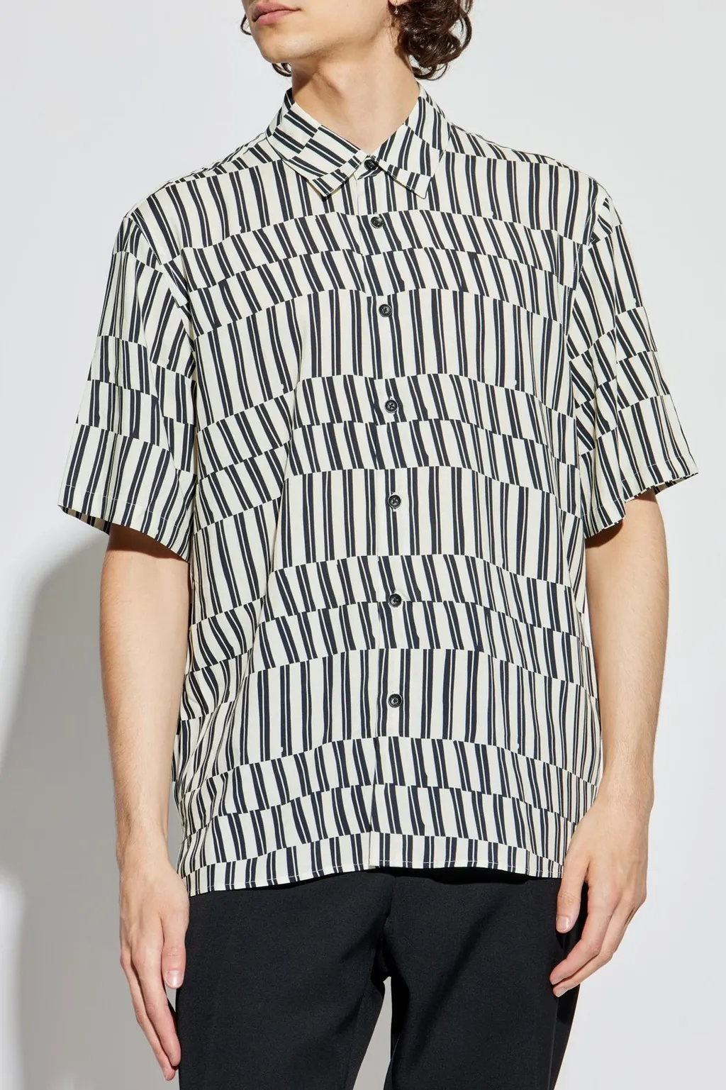 Rag & Bone Striped Short Sleeve Shirt