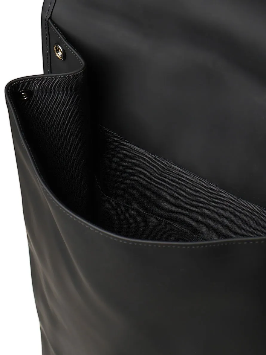 Rains Logo Embossed Buckle Fastened Backpack
