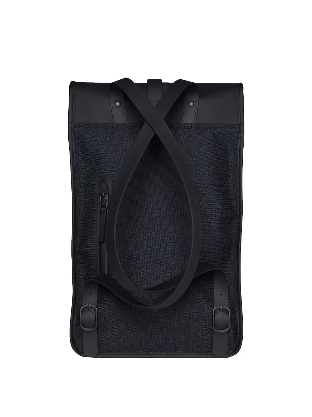 Rains Zip Detailed Foldover Top Backpack
