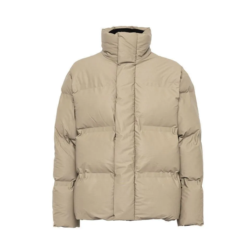 Rains High Neck Zip-Up Puffer Jacket