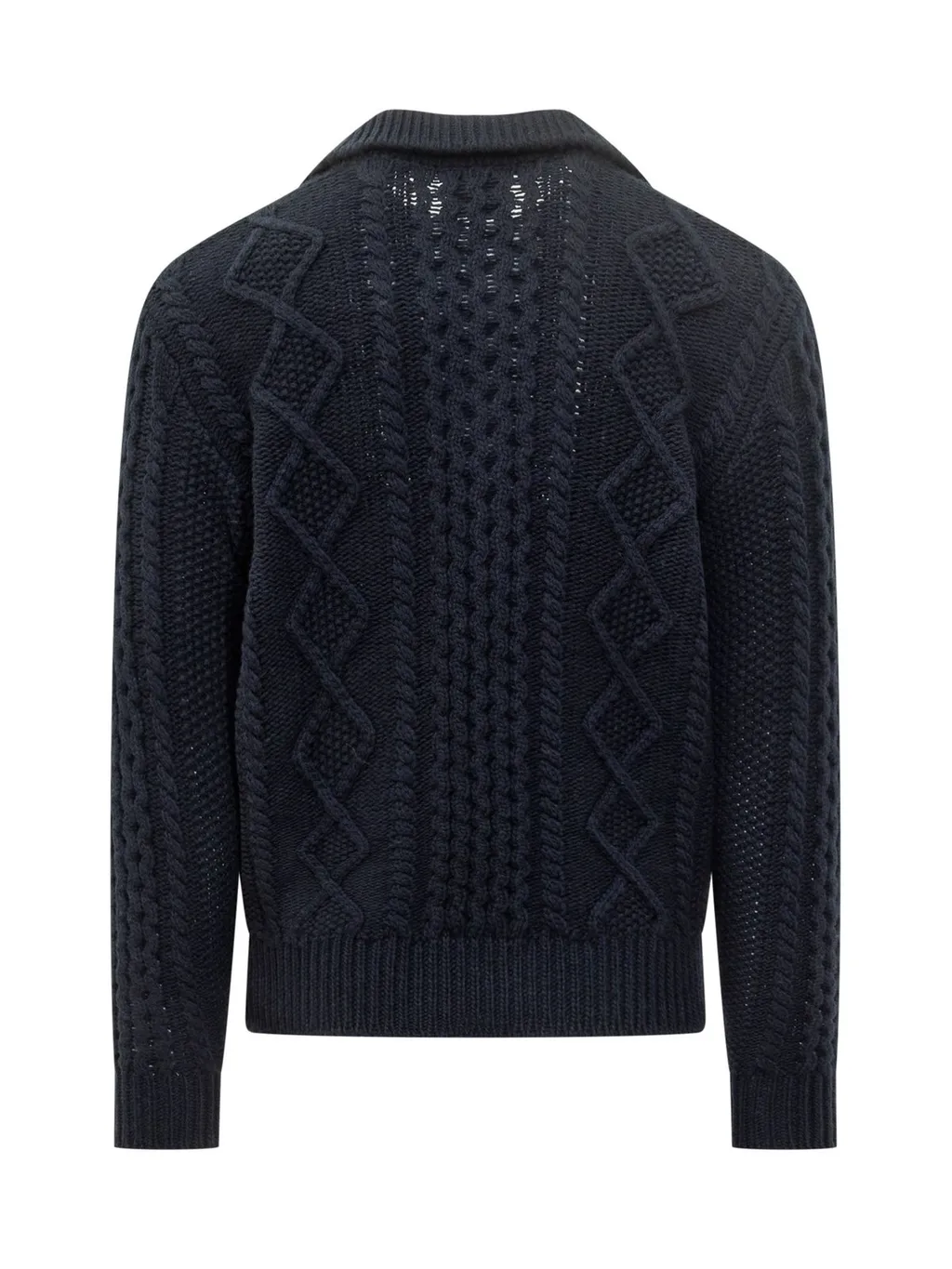 Rakki Aran Cable-Knit Cardigan