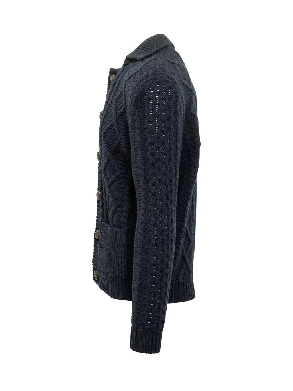 Rakki Aran Cable-Knit Cardigan