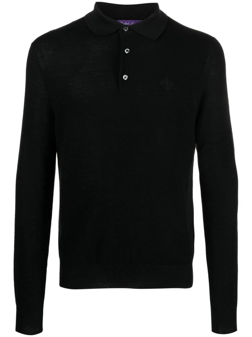 Ralph Lauren Purple Label Slim Cut Ribbed Polo Shirt