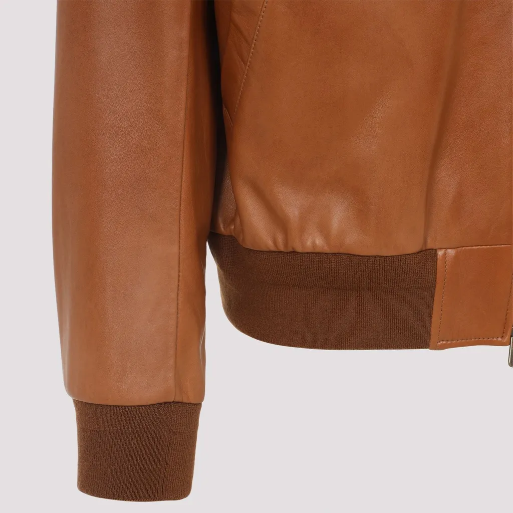 Ralph Lauren Purple Label Lamb Leather Jacket