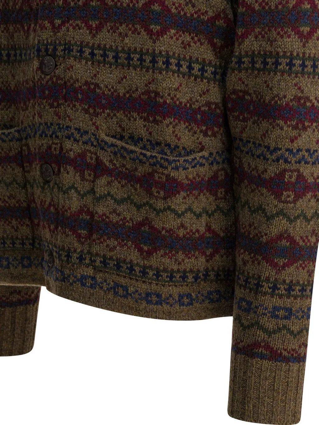 Ralph Lauren Rrl Fair-Isle Knitted Cardigan