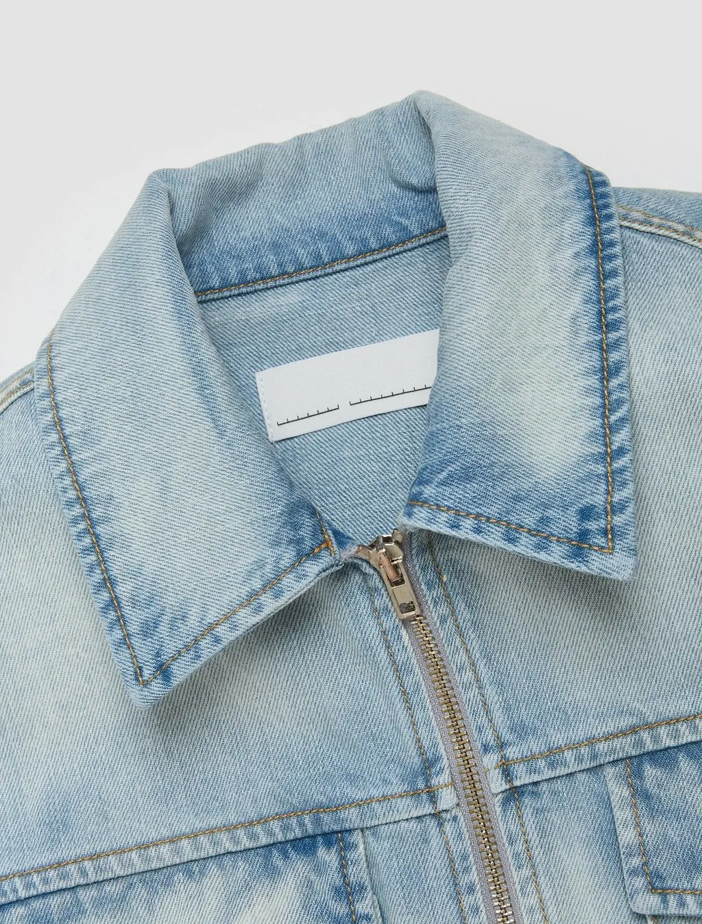 Random Identities Zipped Denim Jacket