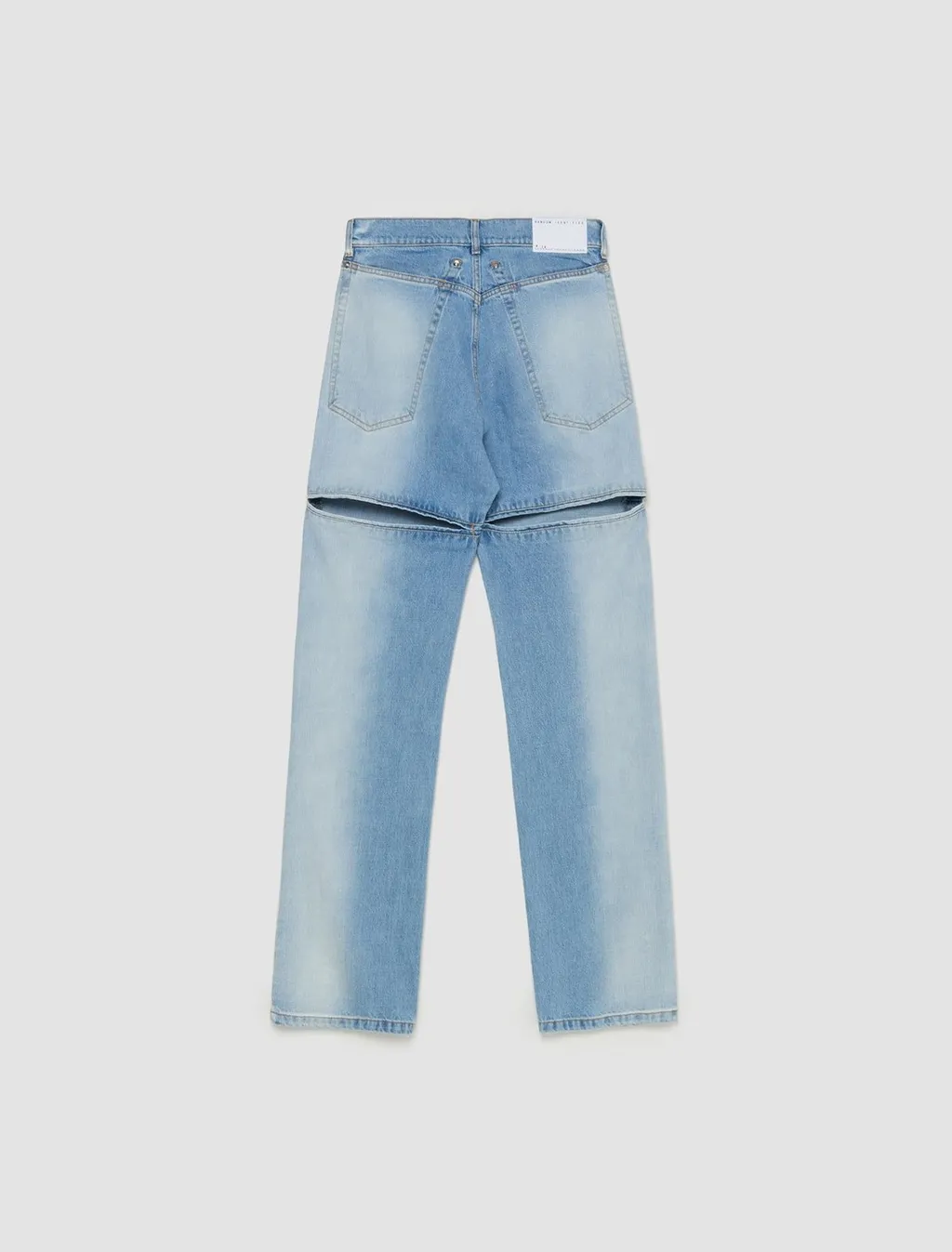 Random Identities Cut-Out Straight Jeans