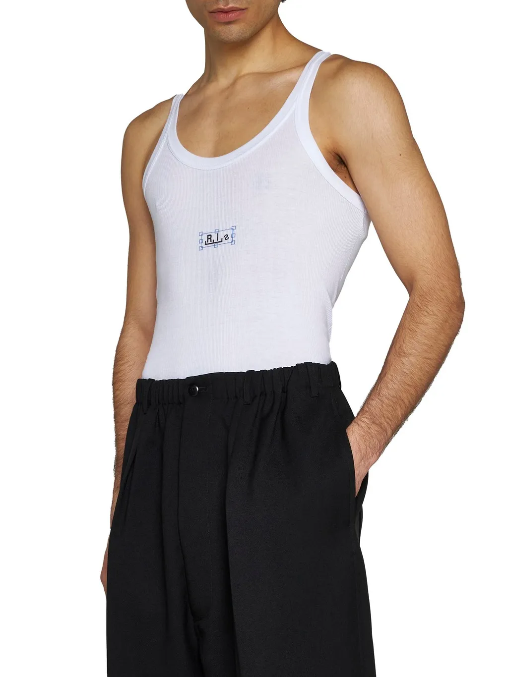 Random Identities Logo Printed Crewneck Tank Top