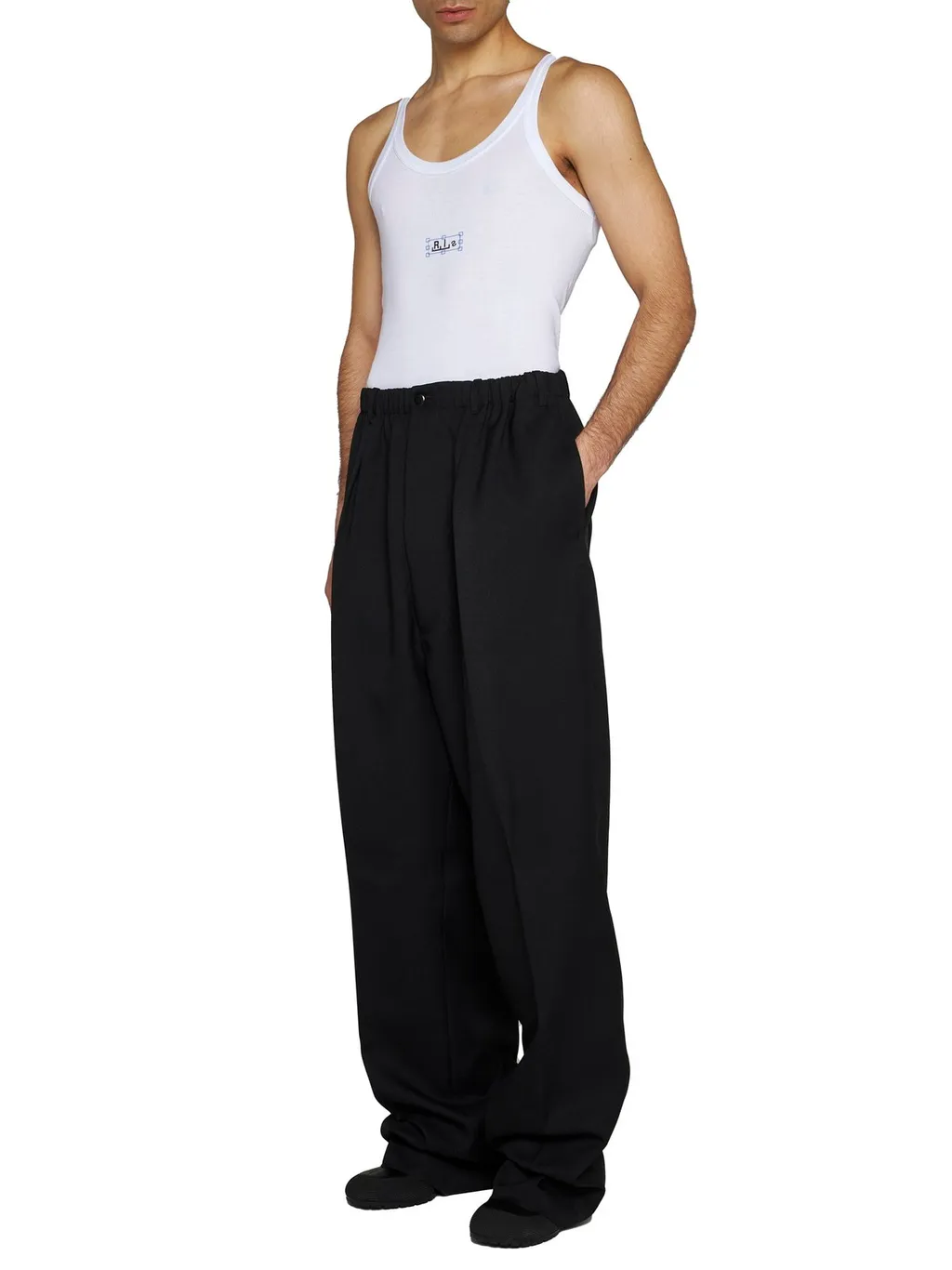 Random Identities Logo Printed Crewneck Tank Top